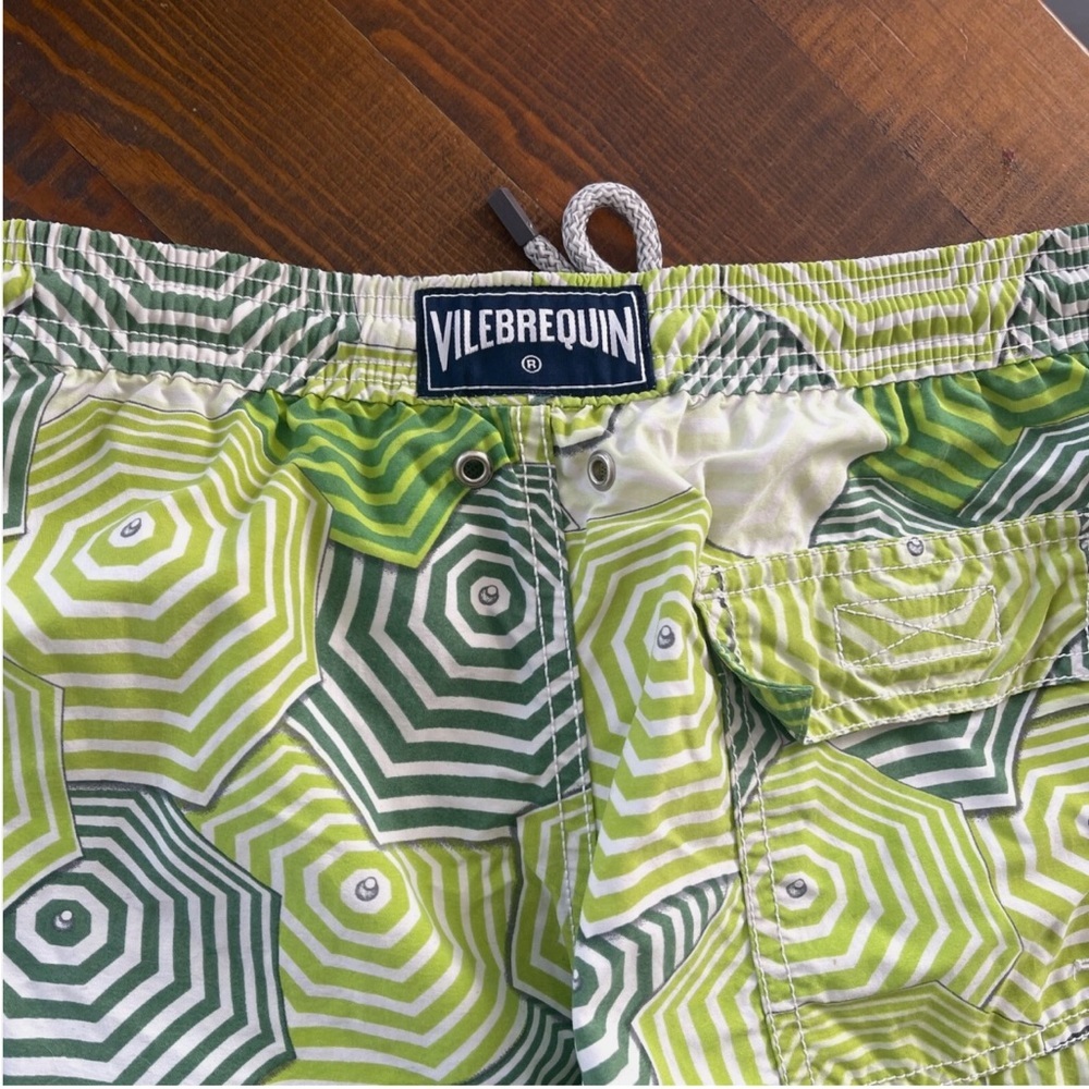 Vilebrequin Kid swimwear swim trunks 14 Vilebrequin green - Picture 3 of 5